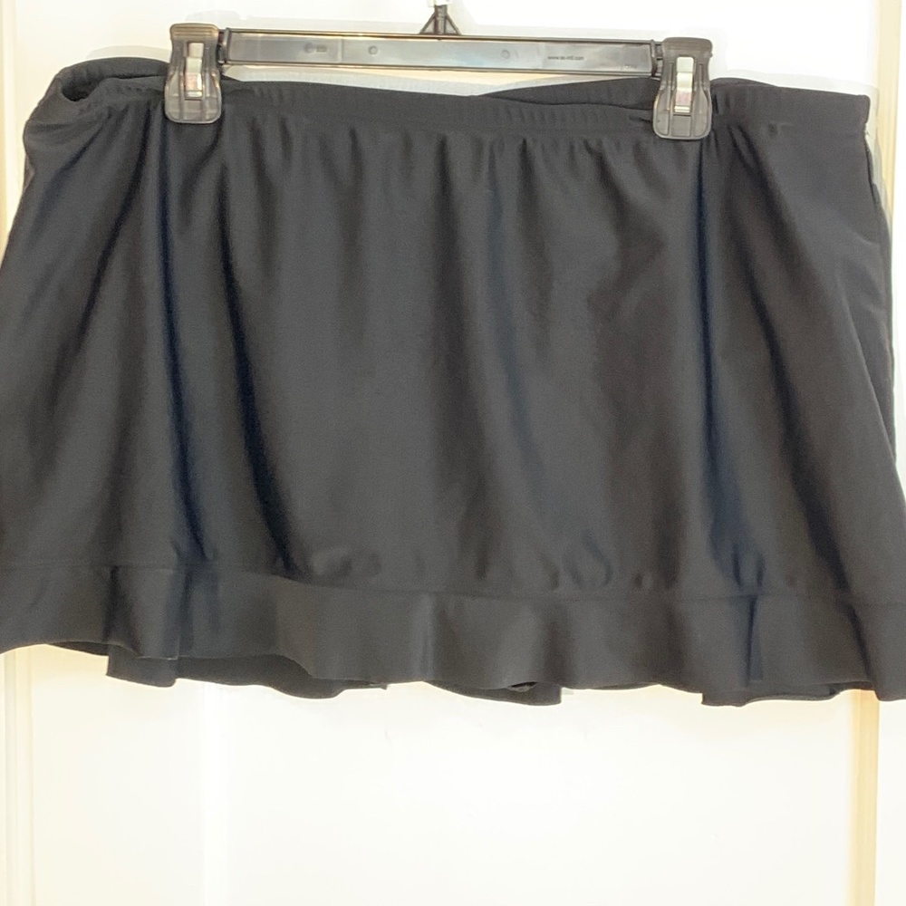 Fresh Water swim skirt bottoms, black, size 18W